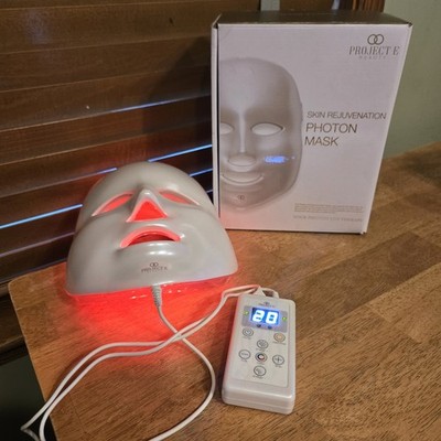 Project E Beauty Skin Rejuvenating LED Therapy Photon Mask 7 Color Tech VIDEO!