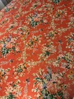 RALPH LAUREN CLASSIC King Duvet Cover BELLE HARBOR Red Floral 100% COTTON EXCLT