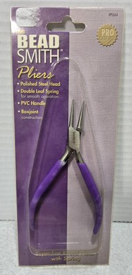 The BeadSmith Super-Fine Round Nose Pliers With Spring 