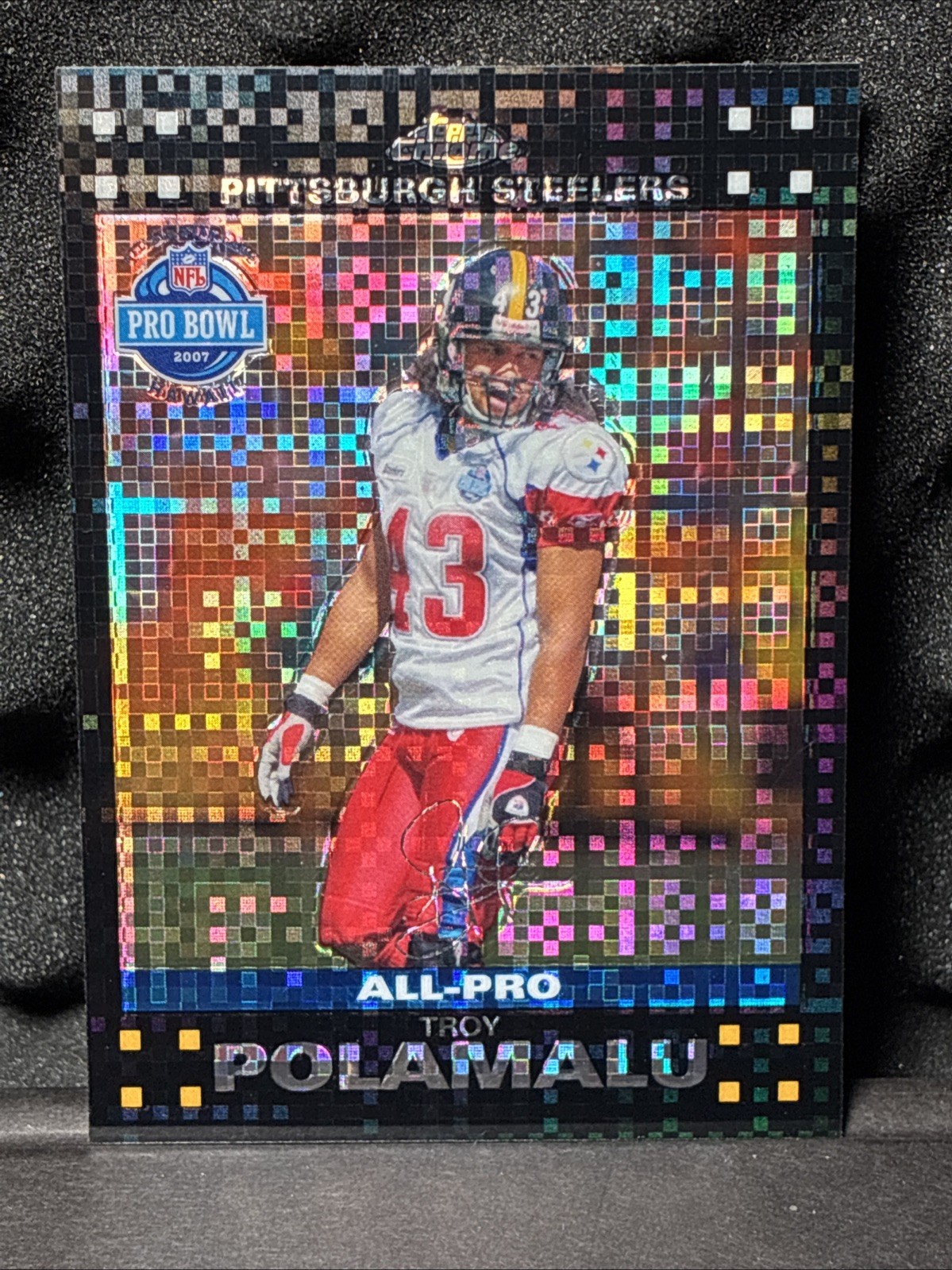 2007 Topps Chrome - All-Pro Troy Polamalu #TC47 X-Fractor