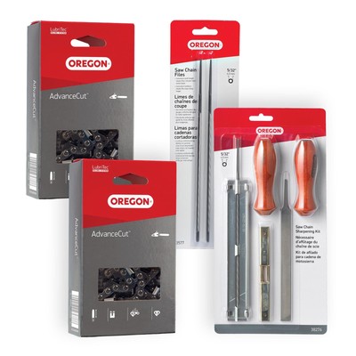 Oregon 5/32'' Chain Sharp Kit with 2-Pack Files & 2-Pack 91PX62 Chain