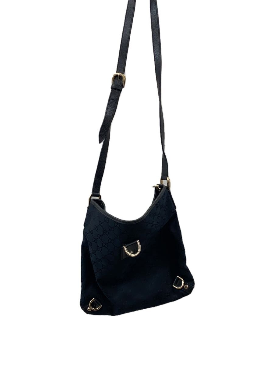 GUCCI GG Canvas Black Shoulder Bag