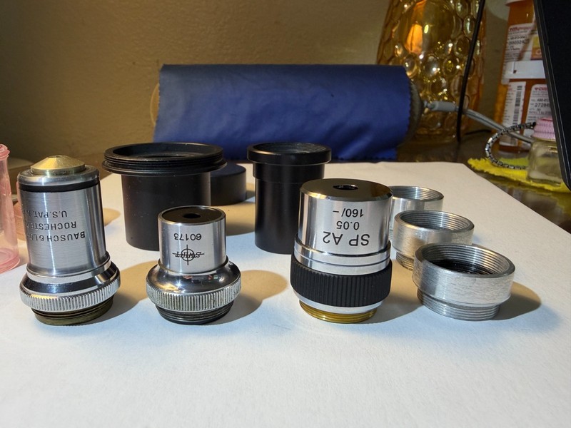Bausch & Lomb 97X Oil, Swift 4X, ACCU-SCOPE SP A2 0.05 160/ Obj Lot