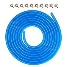 10Ft Clear Blue Fuel Line Hose 3/16 ID 5/16 OD Motorcycle Mini Bike Go Kart ATV