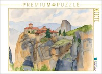Calvendo Puzzle Meteora KlöSter In Griechenland | 1000 Teile Lege-GrößE 64 × 48