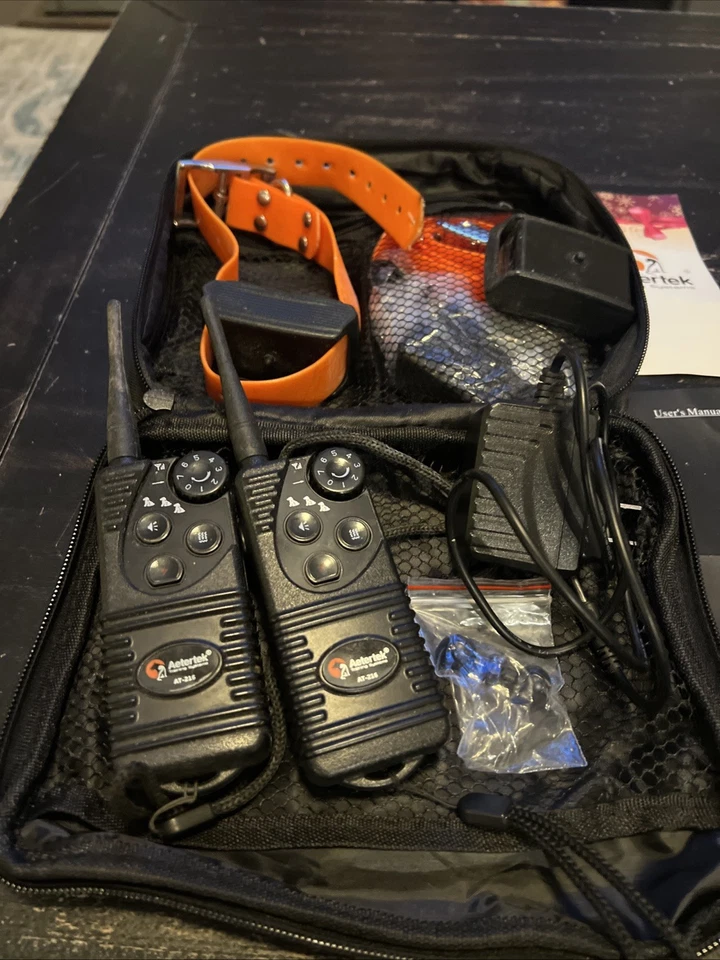 Two (2) Aetertek AT-216 Dog Shock Training Collar & Remote Waterproof - Tested - Image 3 of 4