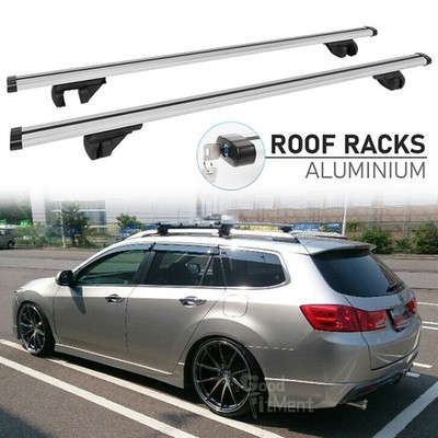 For Acura TSX Wagon Aluminum Roof Rack Cross Bar Luggage Cargo Carrier w/ Lock