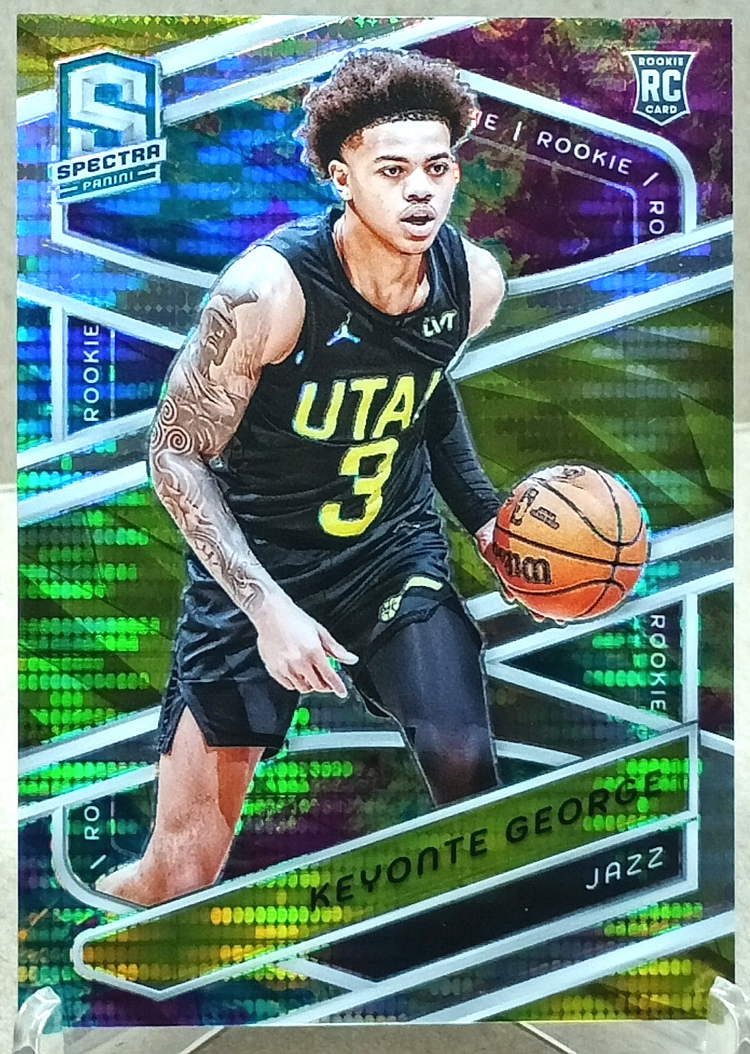 2023-24 Panini Spectra - Keyonte George Celestial /125 Rookie Card #135