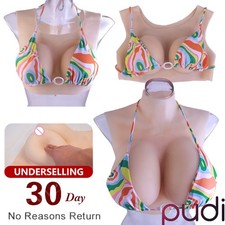 Realistic B-G Cup Silicone Breast Forms Breast Plate Fake Boobs For Crossdresser