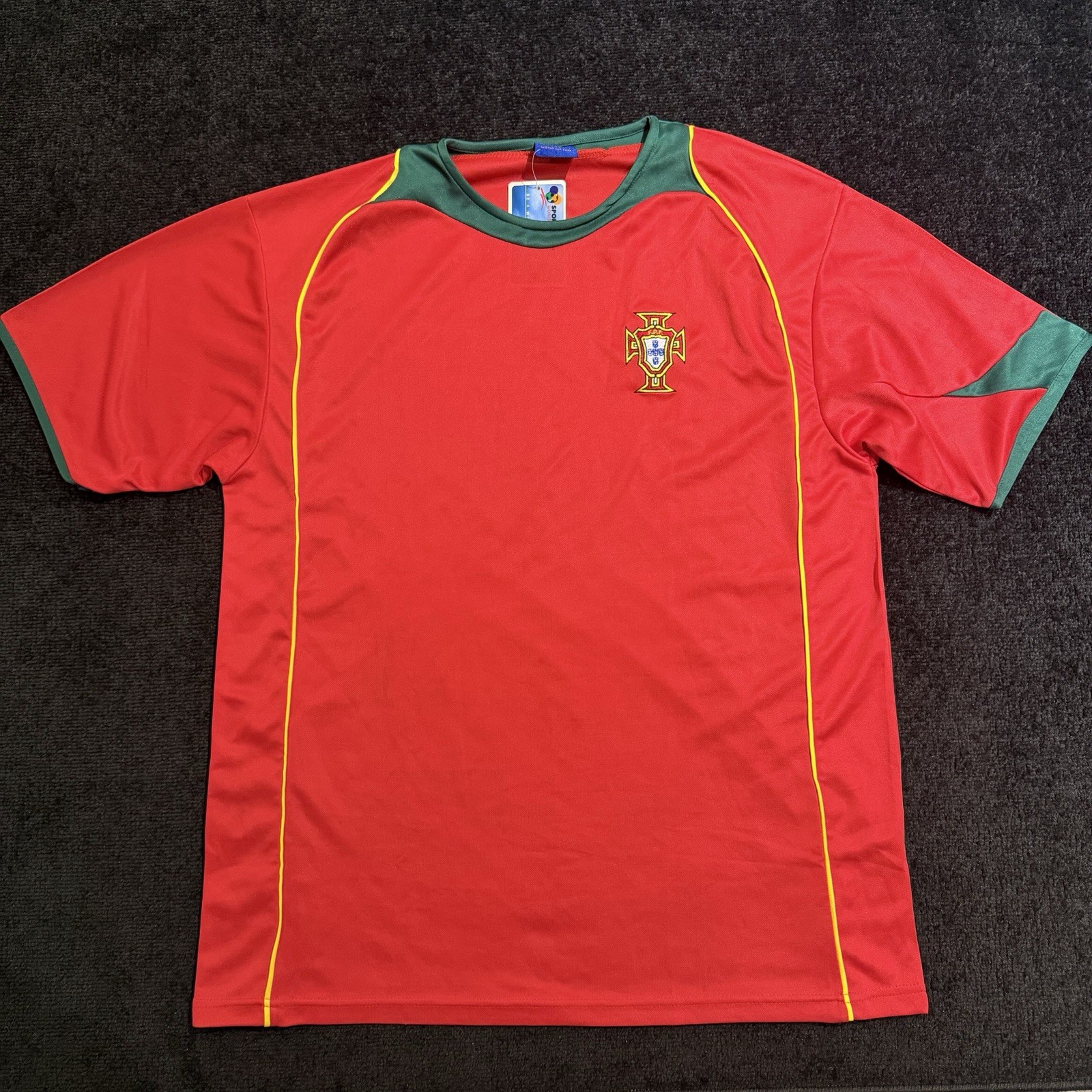 Vintage Portugal National Team World Cup 2006 L Red Jersey Men's