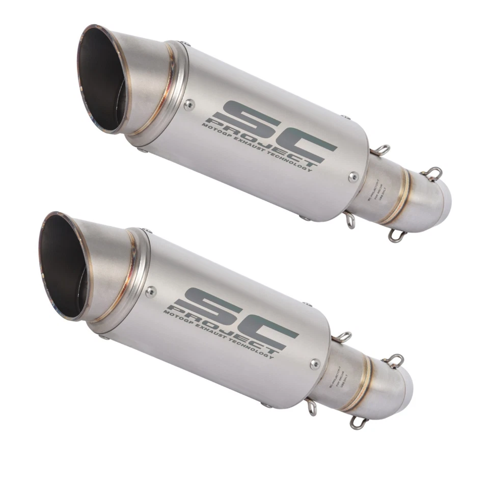 Sistema silenciador tubo medio escape deslizable para Ducati Monster 796 696 695 795 1100 Foto 2 de 4