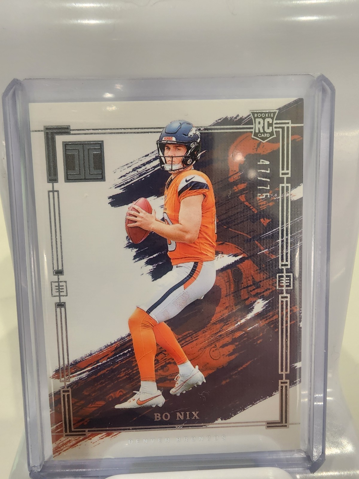 2024 Panini Impeccable Bo Nix RC #76 - 47/75