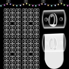 200 Pieces Mini Light Clips Clear Traceless Christmas Wall Hanging Decorating Ho