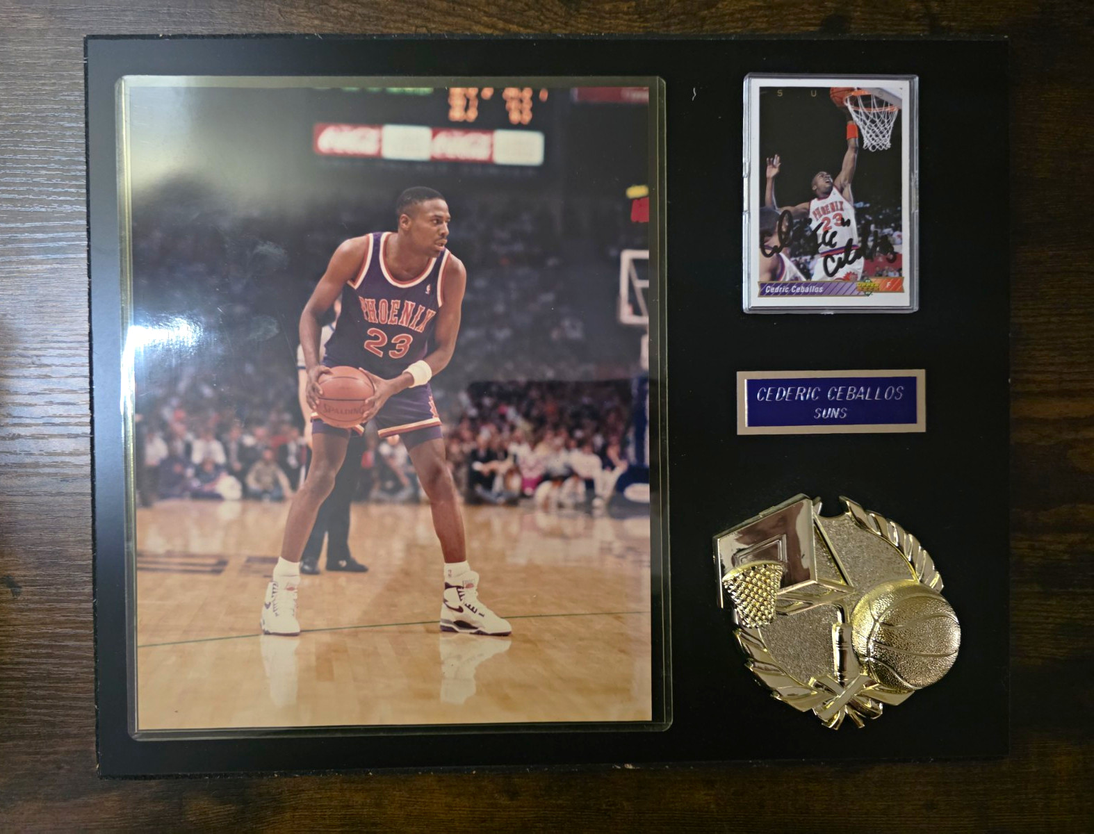 Cedric Ceballos Phoenix Suns Basketball Plaque Display w/ Photo Card & Nameplate