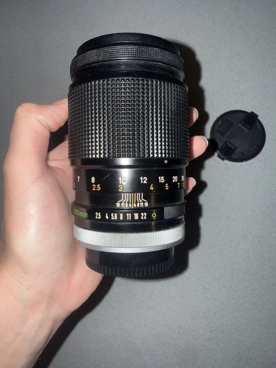 Canon FD Camera Lenses 135mm Focal f/2.5 Maximum Aperture for sale