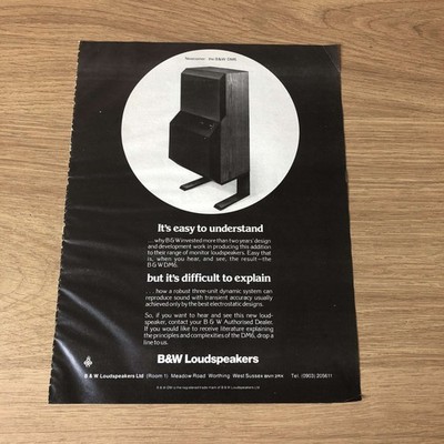 GRAM127 MAGAZINWERBUNG 11X8 S/W MODELL DM6 LAUTSPRECHER