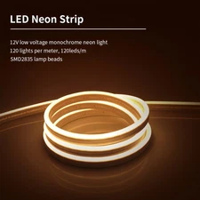 164ft Silicone LED Neon Rope Light Strip Waterproof Commercial Building Decor US