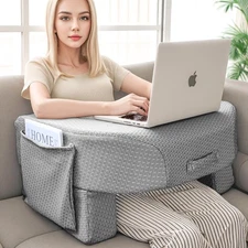 Reading Pillow for Laptop, Extra Large Armrest Gaming Pillow for Working, Hig...