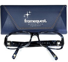 VTG LIZ CLAIBORNE 7534/S JTW Womens Blue Rectangle Eyeglasses FRAMES ONLY