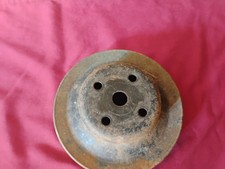 1973-1987 Chevy Truck Water Pump Pulley 2-groove V-belt 4-bolt Used