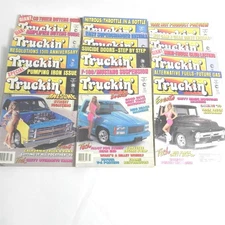 VINTAGE 1991 LOT OF 12 FULL YEAR TRUCKIN MAGAZINE MINI TRUCKS CUSTOM LOWRIDERS