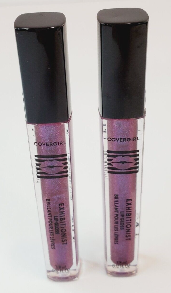 2 COVERGIRL Exhibitionist Lip Gloss #240 Hashtag - 1 Full Sealed, 1 Part Sealed