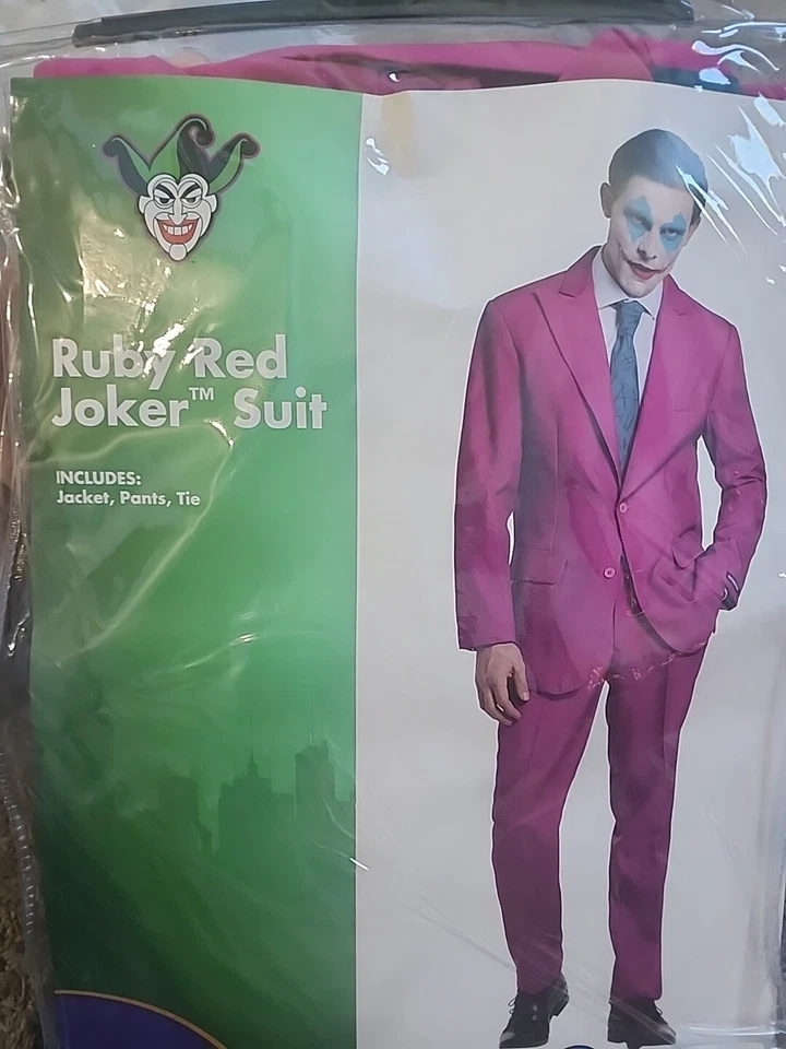 DC Ruby Red Joker Suit Halloween Costume, Adult Large - Image 1 of 1