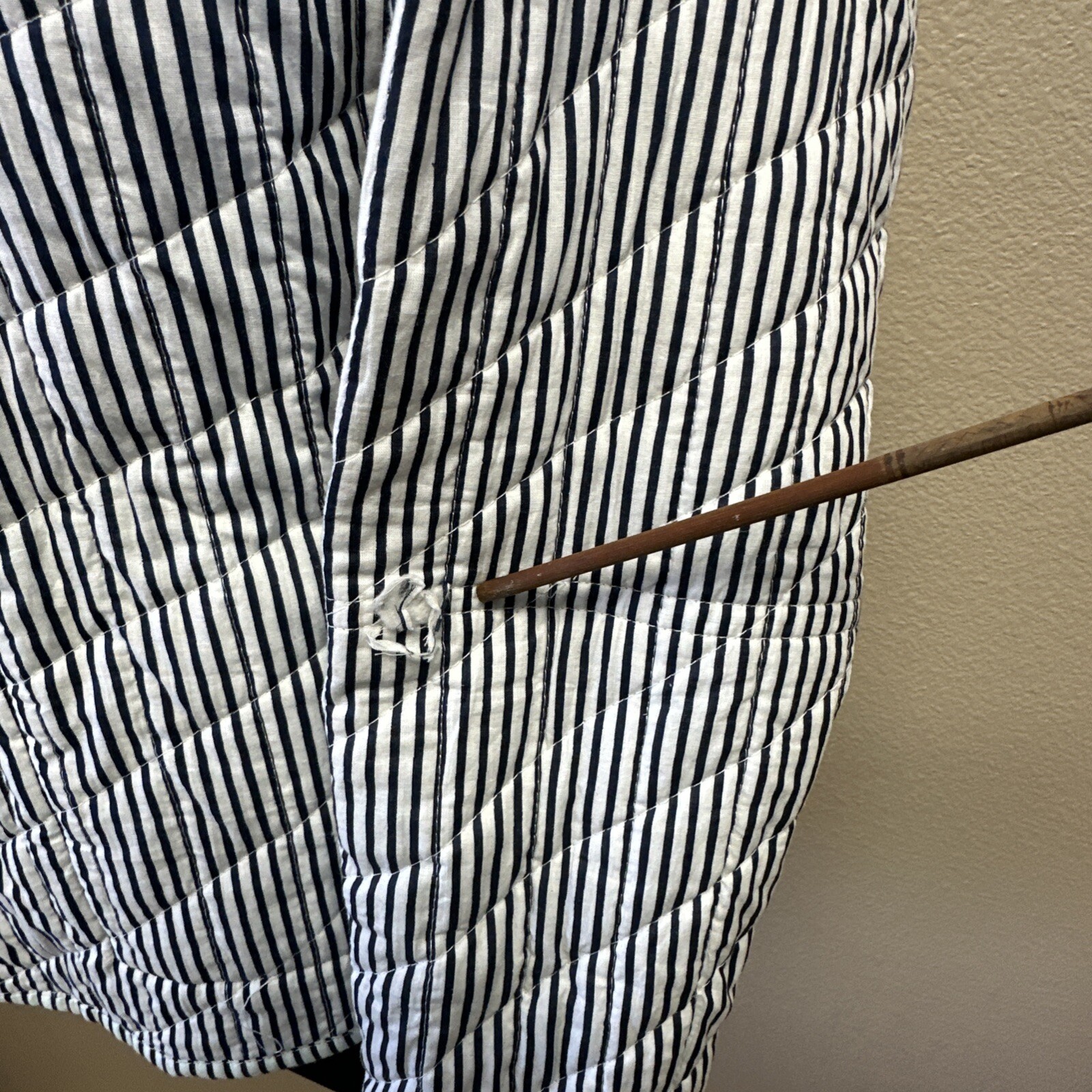 Patchwork Jacket Cotton Reversible Quilted  Nantu… - image 8