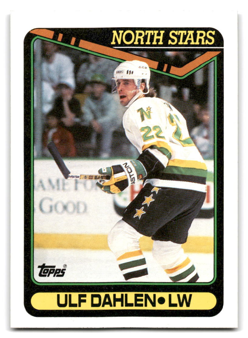 Ulf Dahlen 1990-91 Topps HOCKEY #12a Minnesota North Stars