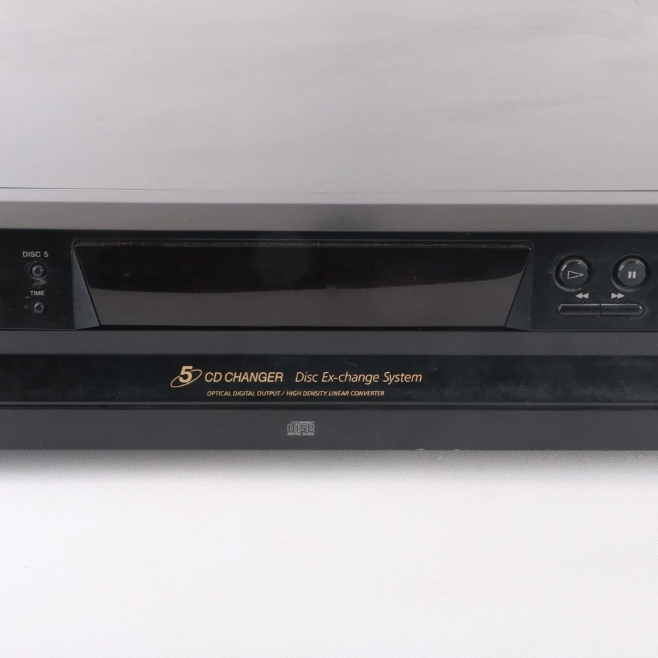 SONY CDP-CE275 5 Disc CD Changer Player Carousel For Parts only Powers w/Remote - Image 3 of 4