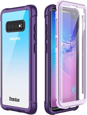 Samsung Galaxy S10 Plus Case, Built-in Screen Protector With Fingerprint 