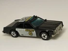 Vintage 1977 Hot Wheels Black #701 Sheriff Patrol Car #2019 1/64 Police Cruiser