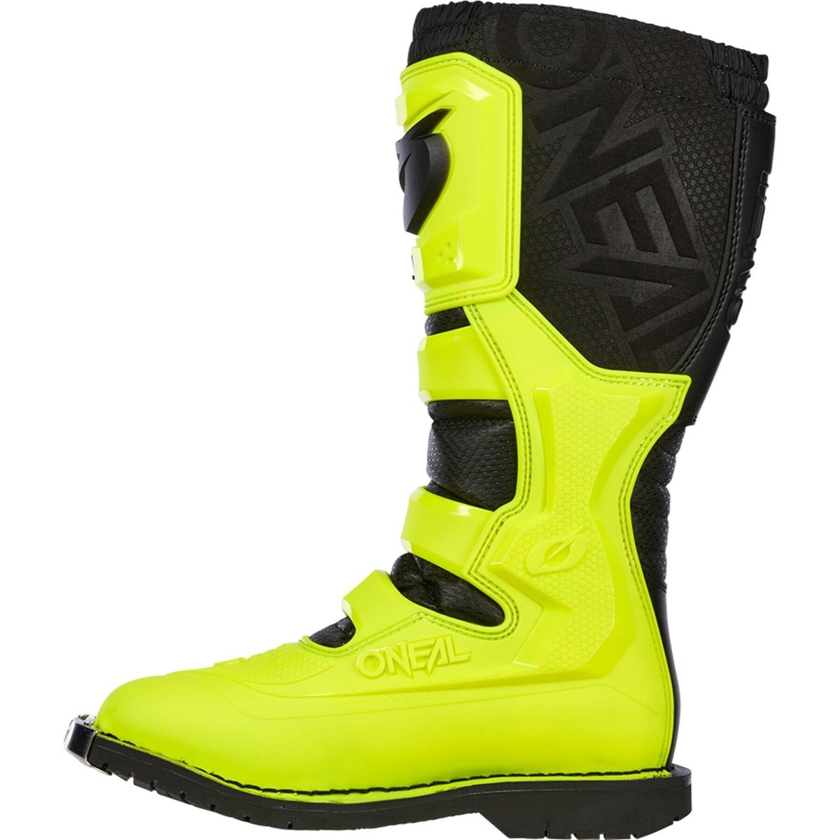 O'Neal Rider Pro 2 Adult MX Boots Neon Yellow Motocross Off-Road