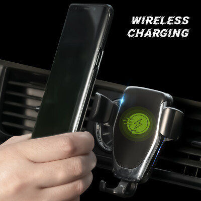 Car Phone Holder Mount Clamping Fast Charger Wireless  Smart Sensor Automatic