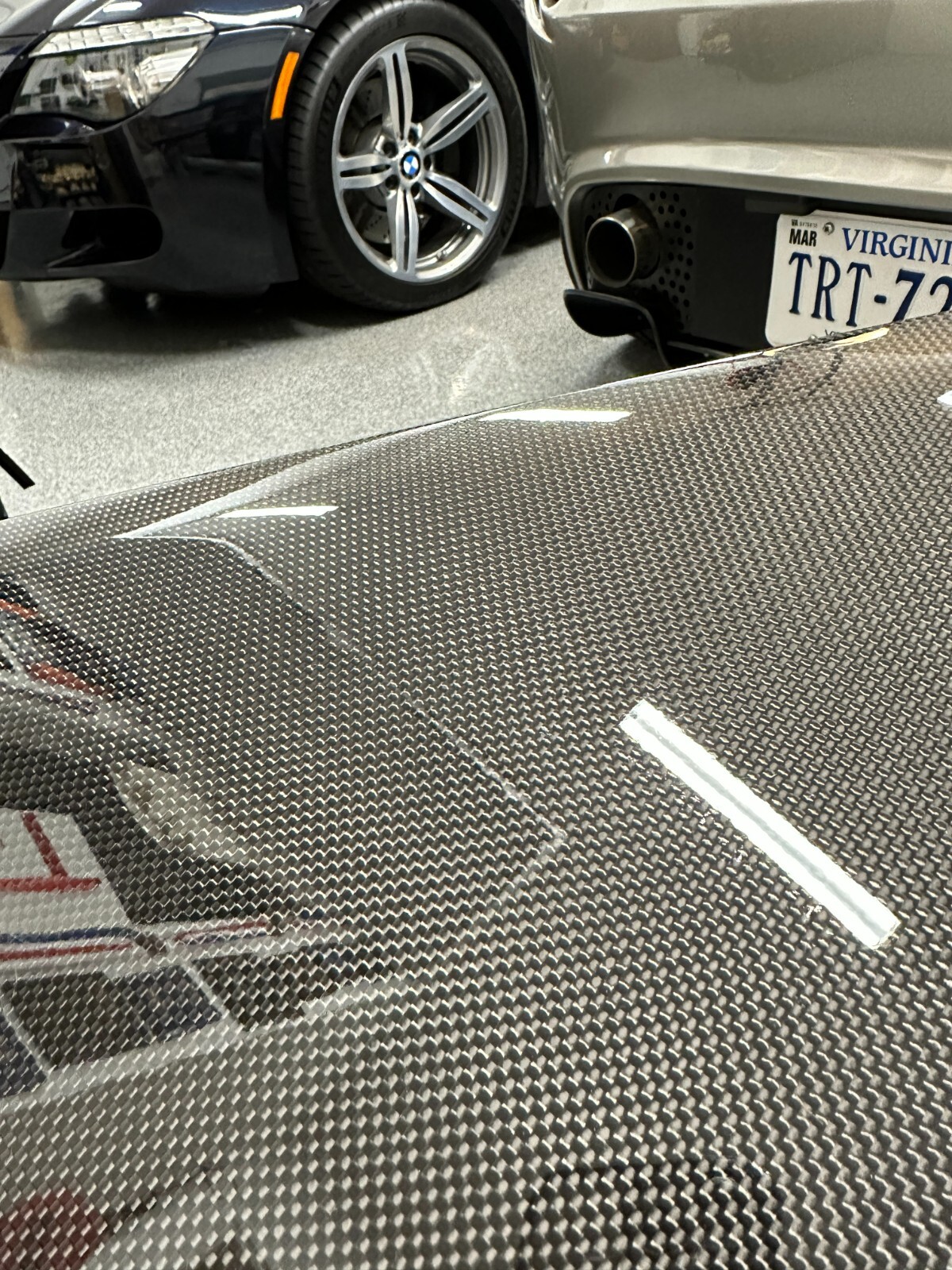Ferrari Roma Spider Carbon Fiber Rear Spoiler Wing Trunk cover lip diffusor tail
