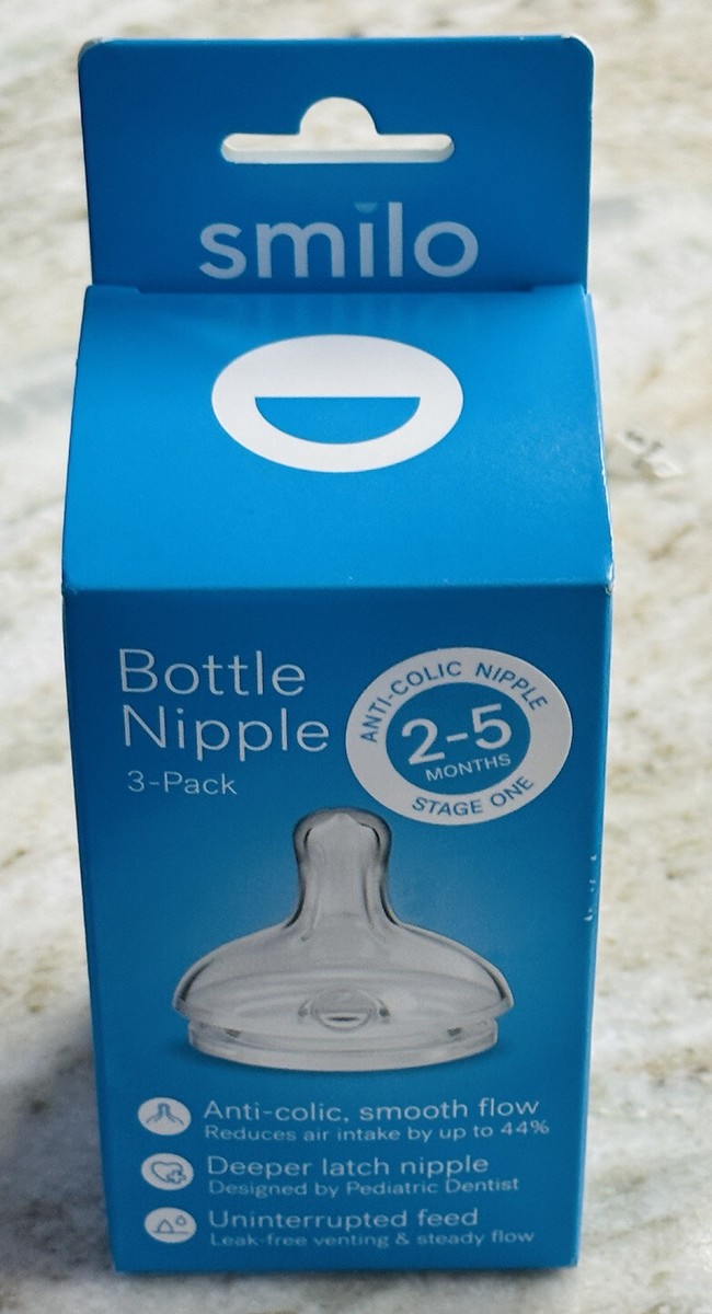 Smile Anti-colic 2-5 M Stage 1Bottle Nipples