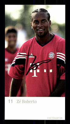 Ze Roberto Autogrammkarte Bayern München 2003-04 Original Signiert