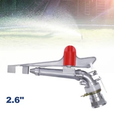 2" 360° Rain Spray Gun Adjustable Impact Sprinkler Large Area Water Irrigation