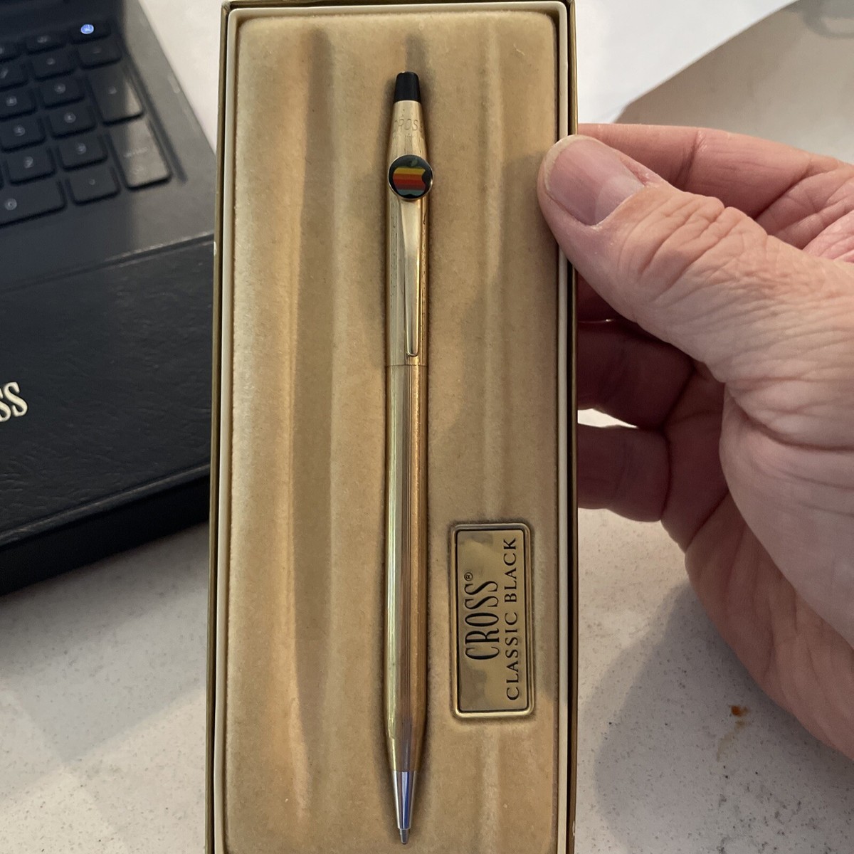 Apple ボールペン Apple Computer Logo Rainbow Color Ballpoint Pen Vintage MAC