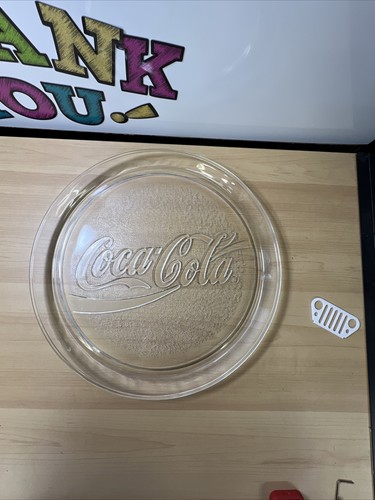 Coca Cola Clear Glass 13" Serving Tray - Picture 1 of 2