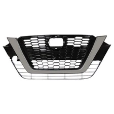 Front Upper Chrome Black Factory Style Grille For Nissan Altima 2019-2021