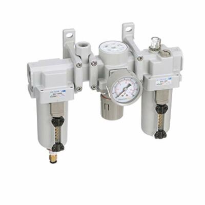 PneumaticPlus Dual Air System 1/2'' NPT Free Air Port 3/8'' NPT SAU400A-N04DG-MEP
