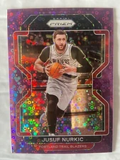 2021-22 Prizm Jusuf Nurkic Purple Disco 75th Anniversary SSP #12/75 Trailblazers