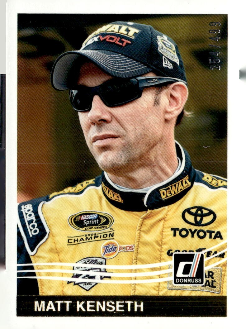 2017 Donruss Racing Retro Gold Foil Matt Kenseth Serial #254/499 #178