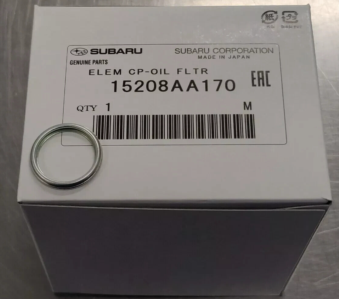 Subaru OEM 15208AA170 Oil Filter and 803916010 Crush Washer WRX | eBay