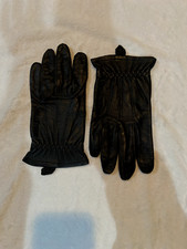 HELLSTORM medium black leather gloves