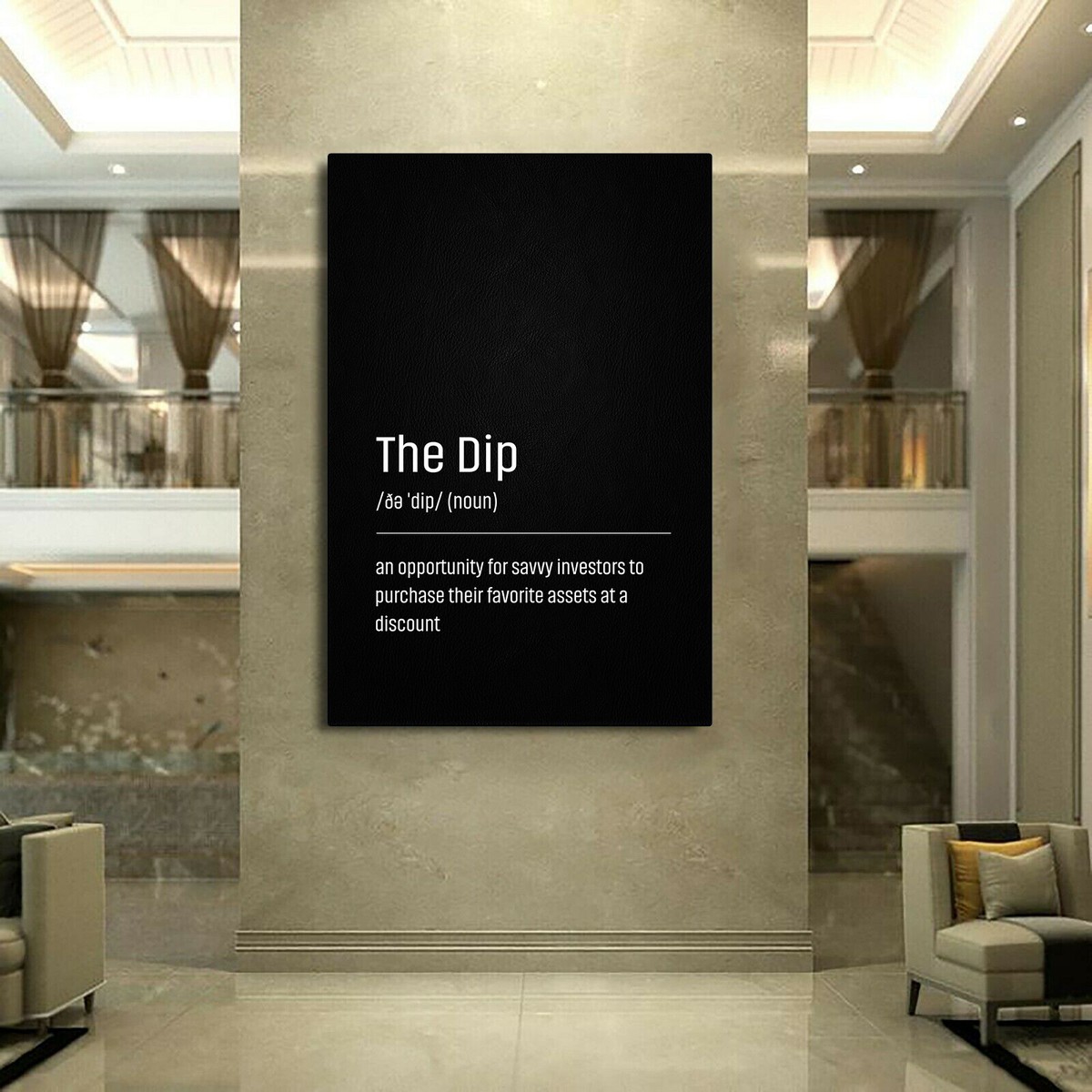 The Dip Definition Finance Stock Crypto Trader Investor Wall Art Poster No  Frame | eBay