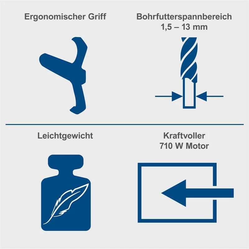 Scheppach Tischbohrmaschine DP60 710 W Laser LED 13 mm Bohrfutter Handgriff - Bild 4 von 4