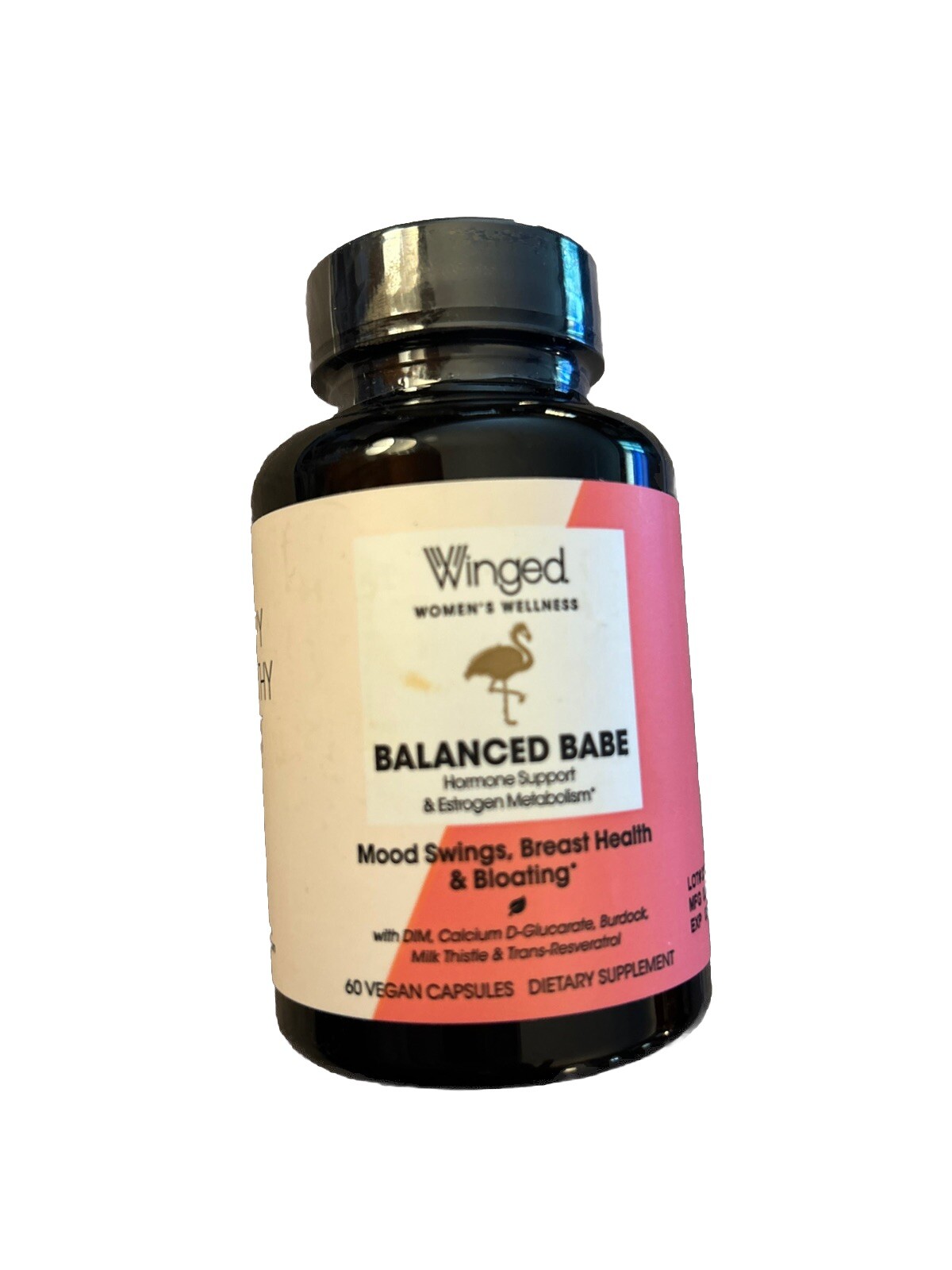 Winged Wellness Balanced Babe Hormone Balancing Women's Vegan Supplement, 60ct