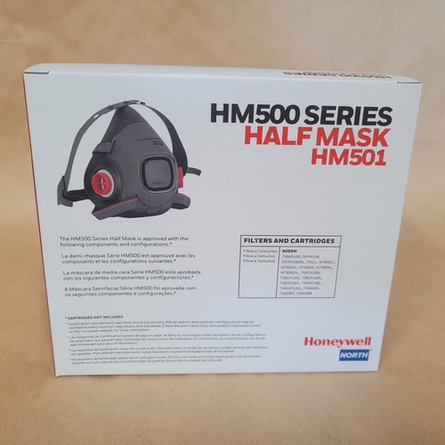 HONEYWELL NORTH HM501TL Halbmaske Atemschutzmaske, schwarz, L Maske Größe Neu im Karton - Bild 3 von 12